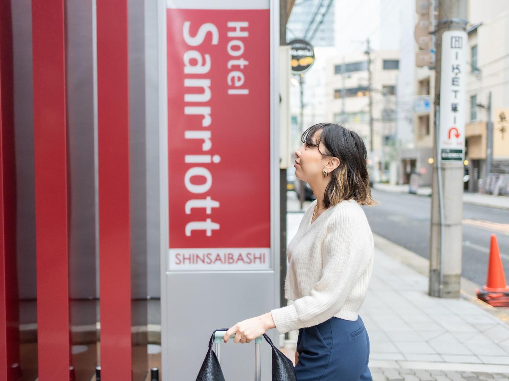 Hotel Sanrriott Shinsaibashi Osaca Exterior foto